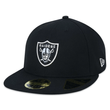 Bone Unissex New Era 59FIFTY Fttd Low Profile NFL LV Raiders Core PRETO-NFV24BON054- -1-